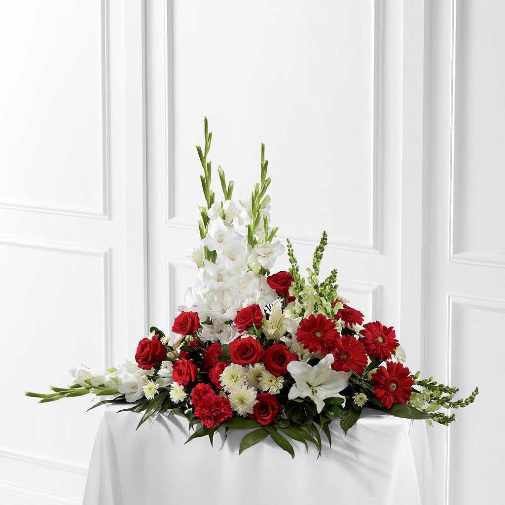 Crimson & White Arrangement – Special Occasion By Ora, Independence LA