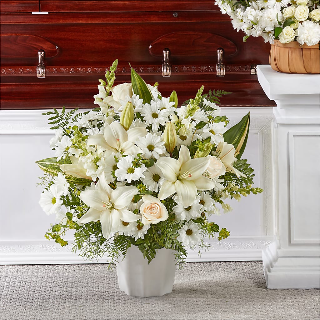 Thoughts of Tranquility Floor Basket – Special Occasion By Ora, Independence LA