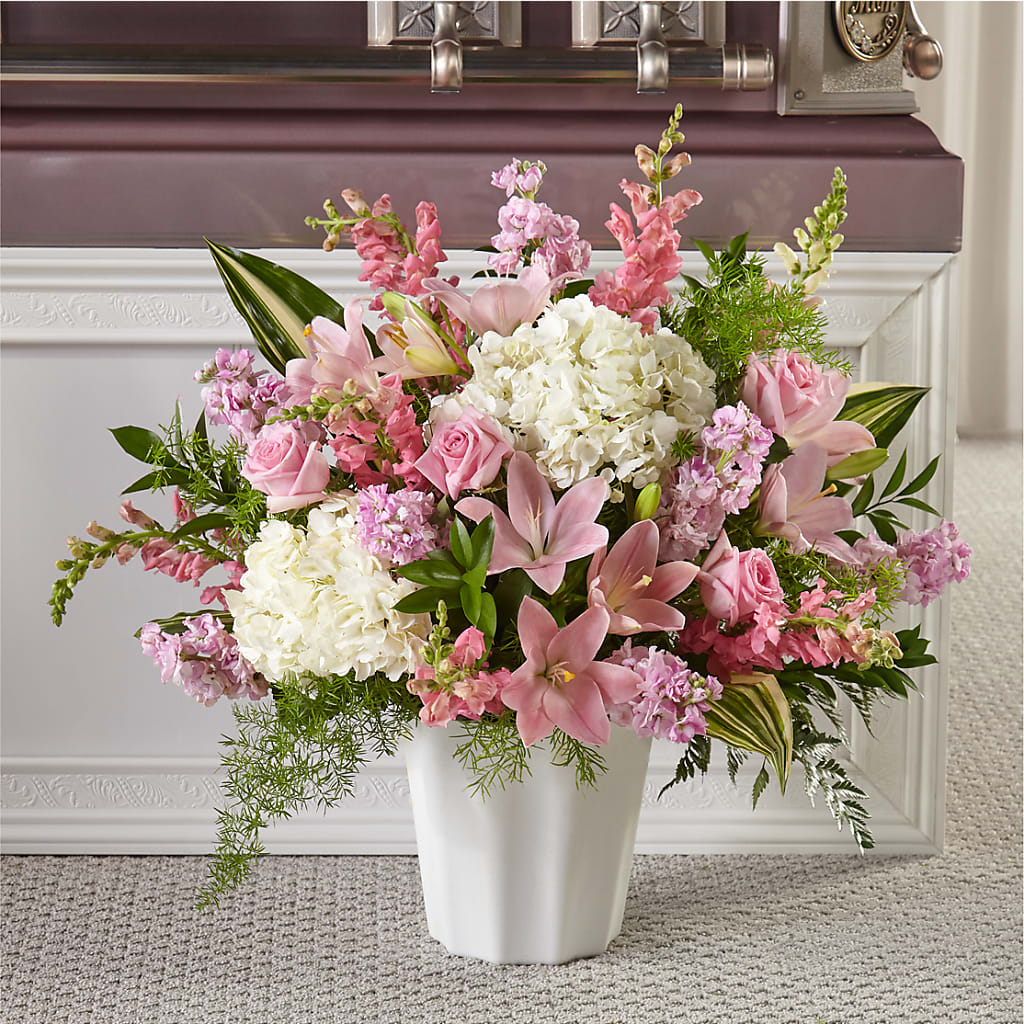 Simply Serene Floor Basket – Special Occasion By Ora, Independence LA