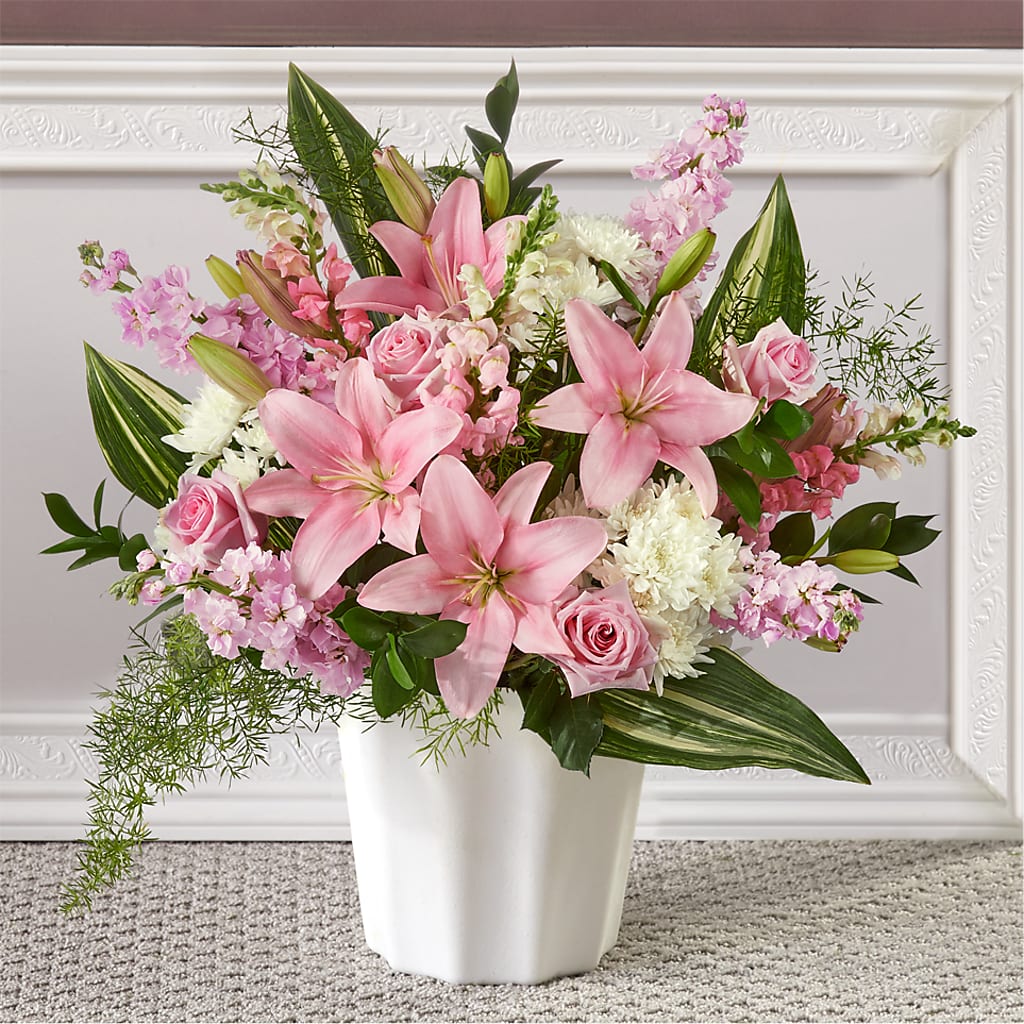 Simply Serene Floor Basket – Special Occasion By Ora, Independence LA