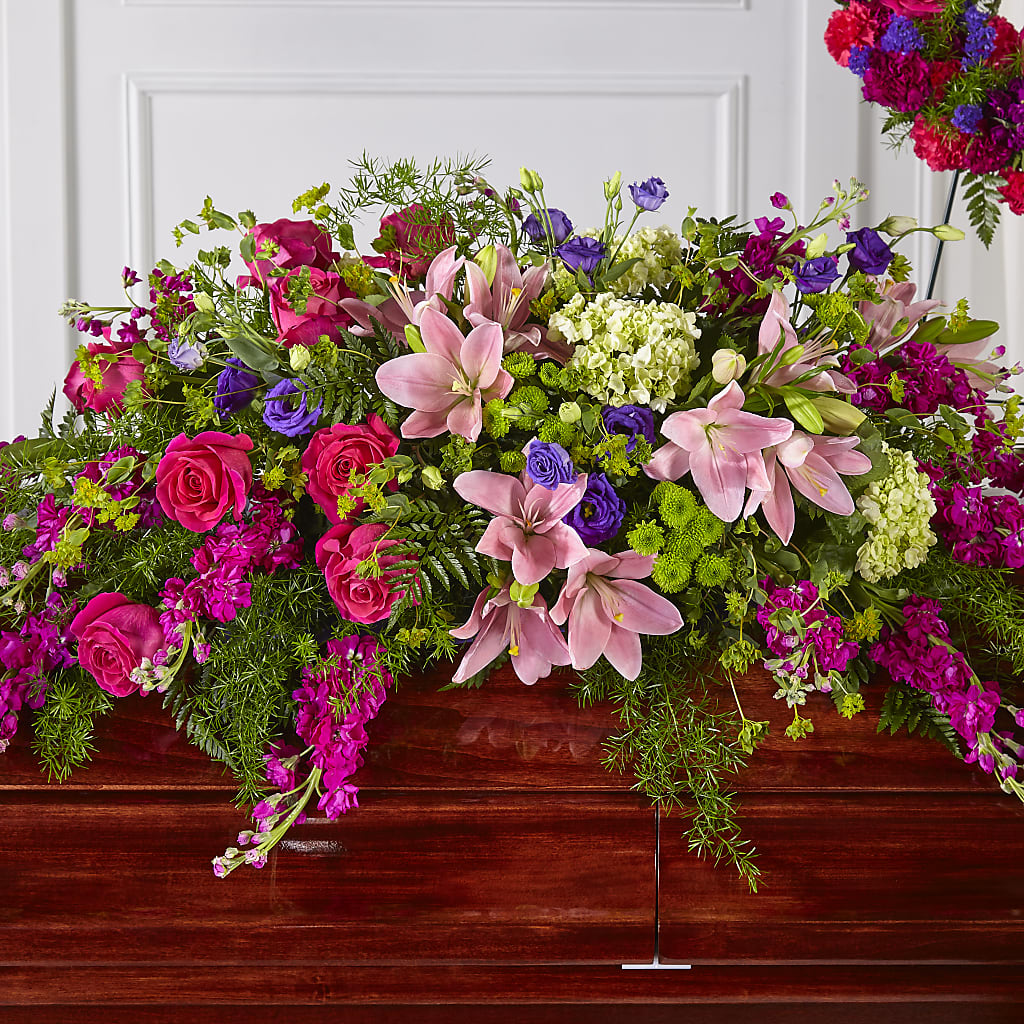 Radiant Tribute Casket Spray – Special Occasion By Ora, Independence LA