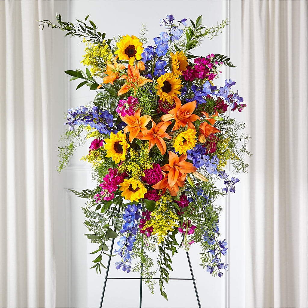 Sunlit Memories Standing Spray (Standard) – Special Occasion By Ora, Independence LA