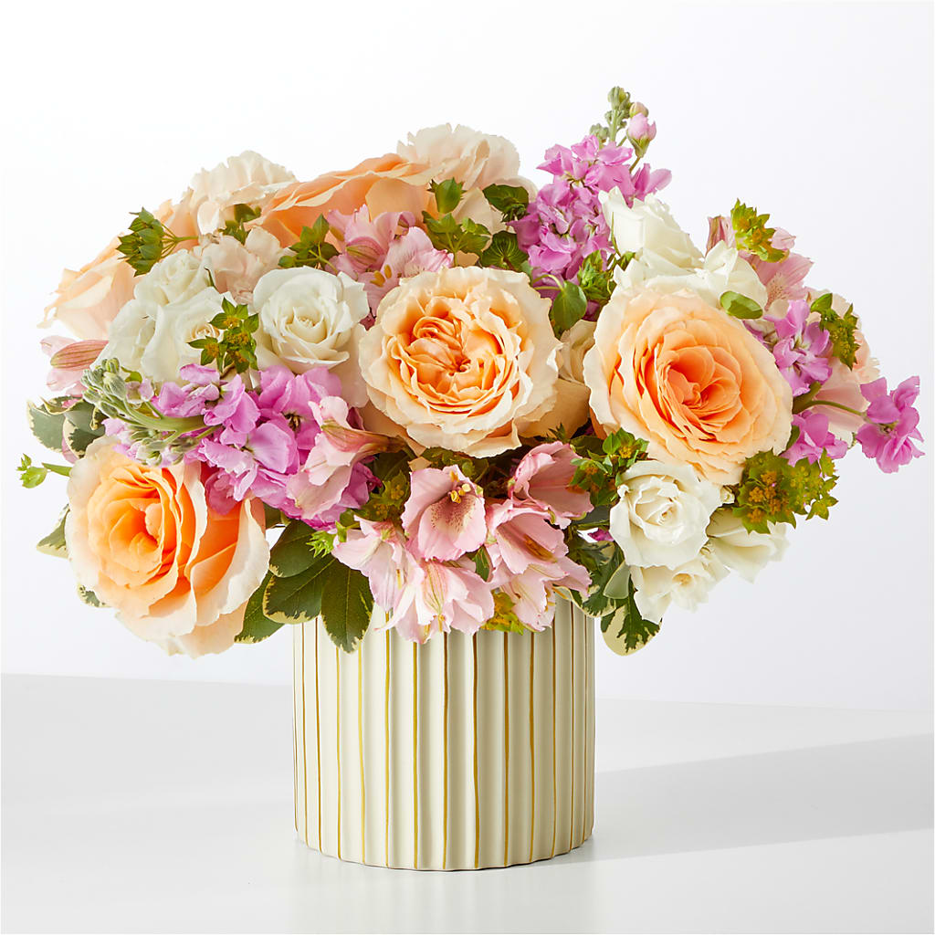 Paradise Bouquet with Ivory Vase – Special Occasion By Ora, Independence LA