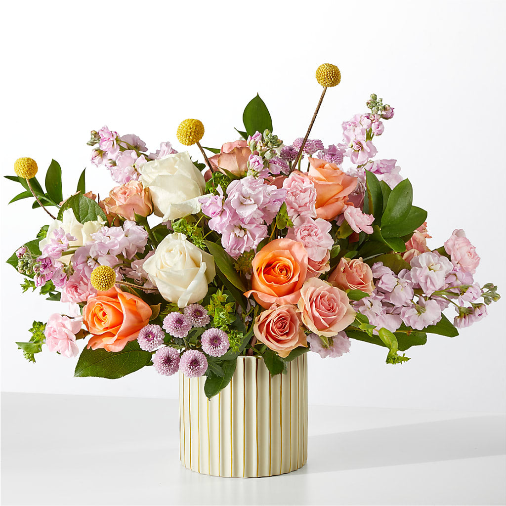 French Market Bouquet with Ivory Vase – Special Occasion By Ora, Independence LA