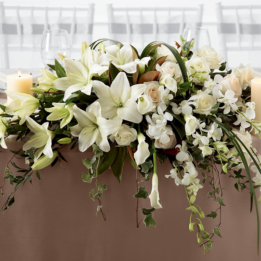 White Linen Arrangement – Special Occasion By Ora, Independence LA