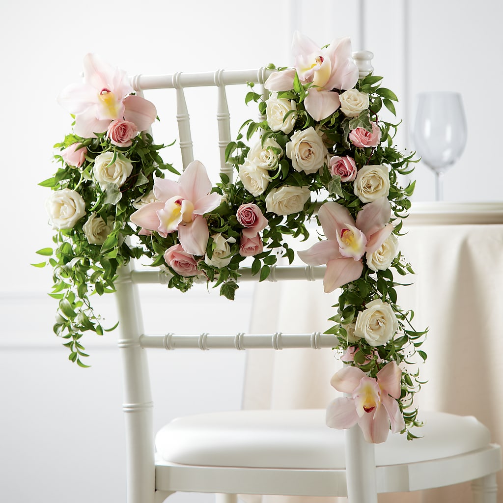 Orchid Rose Chair Décor – Special Occasion By Ora, Independence LA