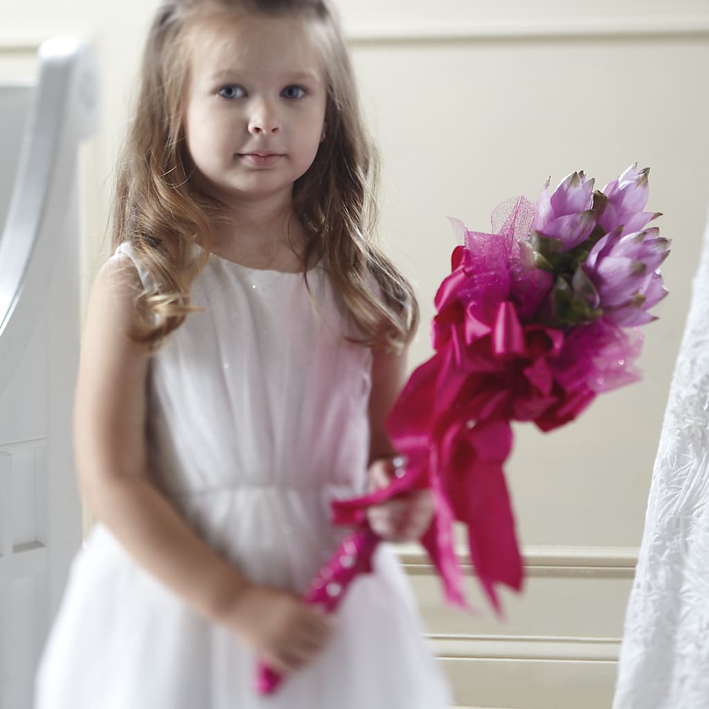 Sparkle Pink Flower Girl Bouquet – Special Occasion By Ora, Independence LA