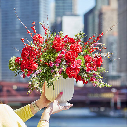 Big Red Bow Bouquet –  Special Occasion By Ora, Independence LA