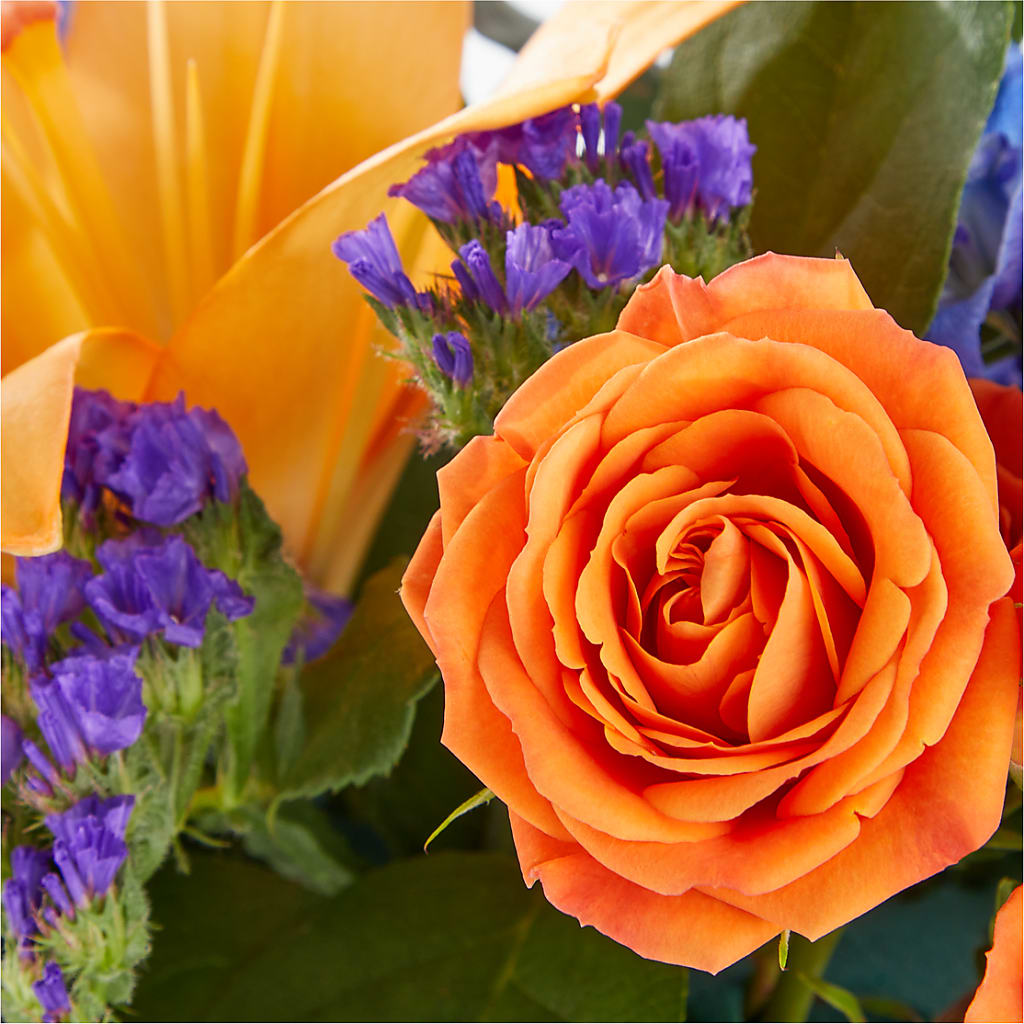 Radiant Citrus Box Bouquet –  Special Occasion By Ora, Independence LA