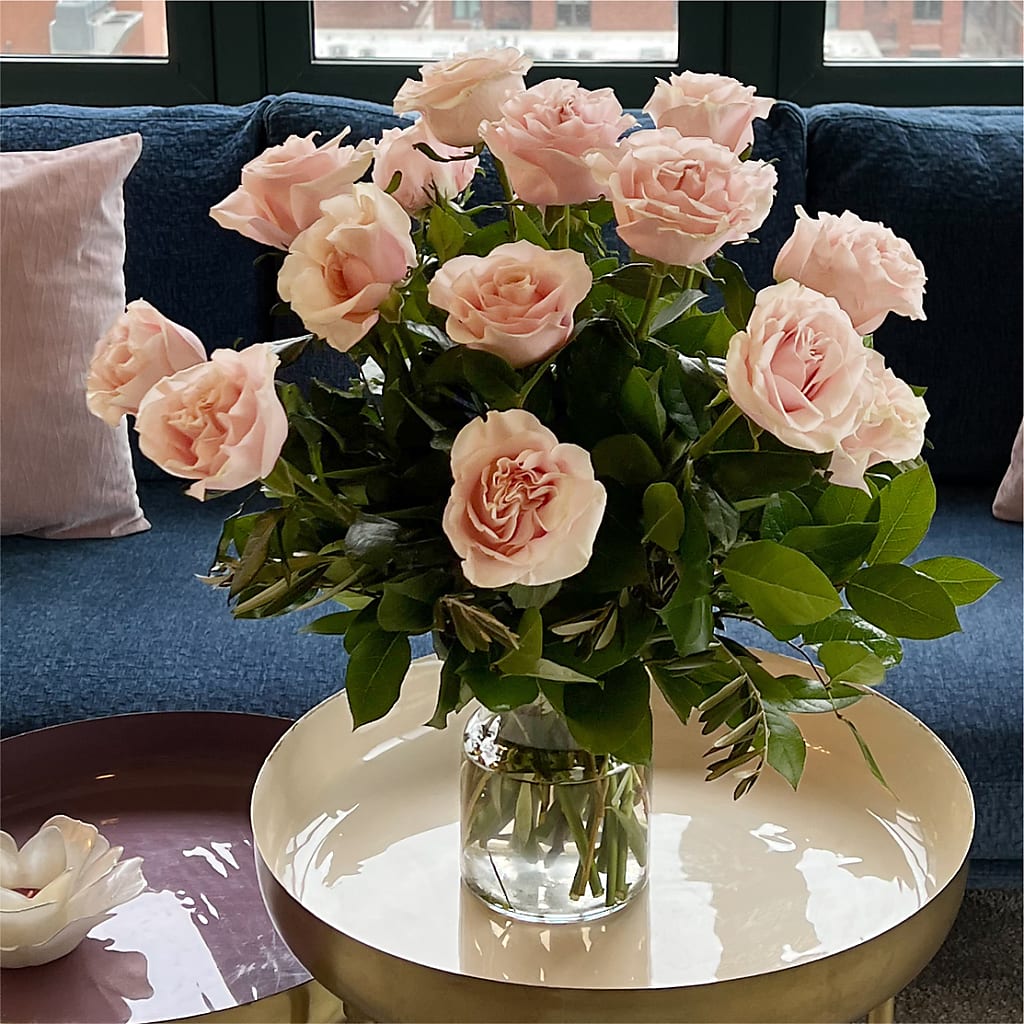 Long Stem Pink Rose Bouquet –  Special Occasion By Ora, Independence LA