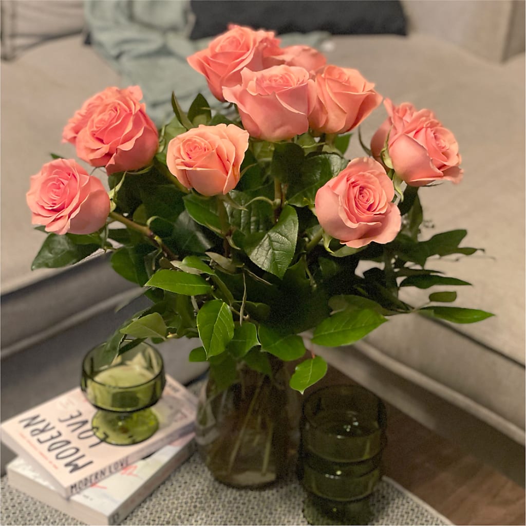 Long Stem Pink Rose Bouquet –  Special Occasion By Ora, Independence LA