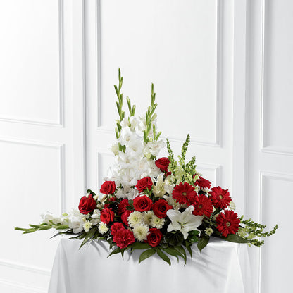 Crimson & White Arrangement –  Special Occasion By Ora, Independence LA