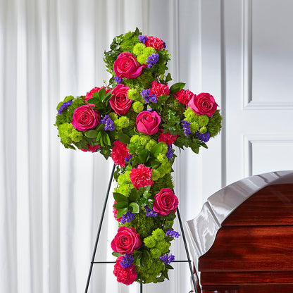 Tribute Rose Floral Cross –  Special Occasion By Ora, Independence LA