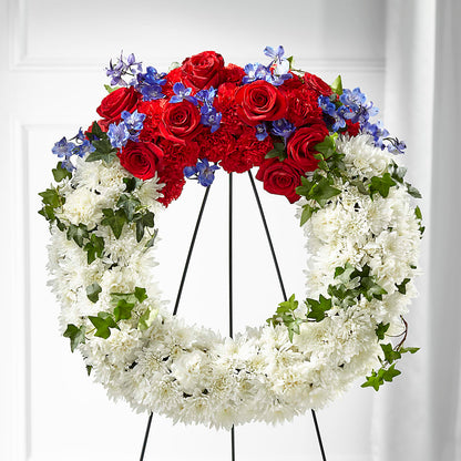 Patriotic Passion Wreath –  Special Occasion By Ora, Independence LA