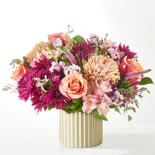 Berry Cobbler Bouquet with Ivory Vase –  Special Occasion By Ora, Independence LA
